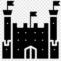 medieval, medieval castle, castle history, castle tours icon svg