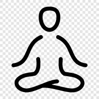 meditation, fitness, balance, strength icon svg