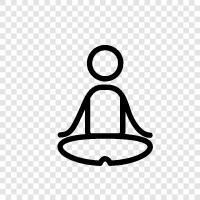 meditation, mindfulness, stretching, relaxation icon svg