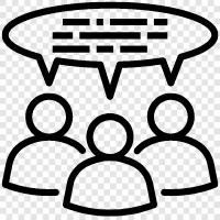 meeting, conference, meeting room, group discussion icon svg