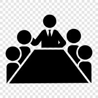 meeting, discussion, meeting room, board icon svg