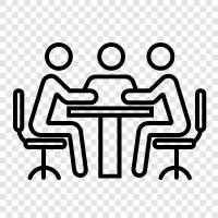 Meeting, Conference, Meeting Room, Board Room icon svg