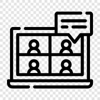 meeting online, online meeting software, online meeting services, online meeting video icon svg