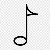 Melody, Notes, Keys, Clef ikon svg