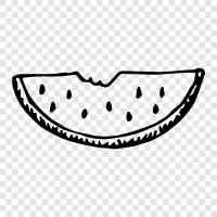 melon, sweet, delicious, refreshing icon svg