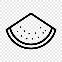 melon, cantaloupe, honeydew, Watermelon icon svg