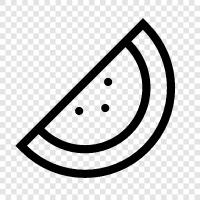 Melone, Früchte, Cantaloupe, Honigtau symbol