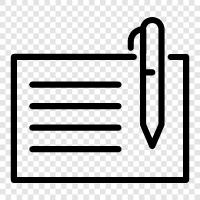 memo, paper, writing, typing icon svg