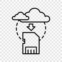 Memory, Cloud, Memory Storage, Storage icon svg