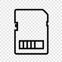 Memory Card, Card, Flash Memory, Storage icon svg