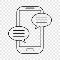 messaging, online chatting, online communication, online messaging icon svg