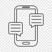 messaging, online chat, online messaging, online communication icon svg