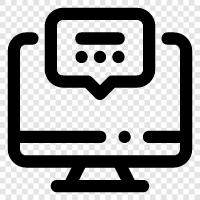 messaging, talking, online chatting, online messaging icon svg