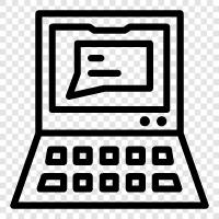 messaging, chatting, social media, online chat icon svg