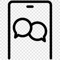 messaging, chatting, messaging app, chatting app icon svg
