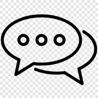 messaging, chatting icon svg