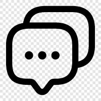 messaging, chatting app, messaging app, messaging service icon svg