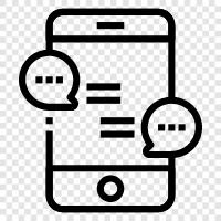 messaging, online chat, online messaging, online chatting icon svg