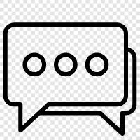 messaging, online chat, online messaging, online communication icon svg