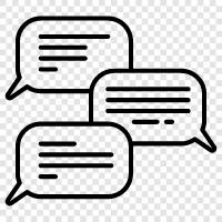 messaging, chatting, messaging app, online chats icon svg