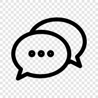 messaging, chatting, online chatting, online messaging icon svg