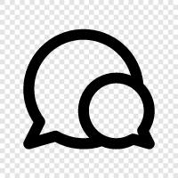 messaging, talk, chat icon svg