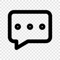 messaging, social, online, chat room icon svg