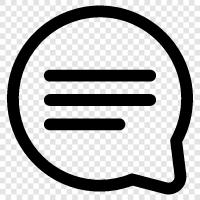 messaging, chatten, messaging app, online chatten symbol