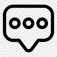 messaging, phone, talk, chat app icon svg