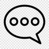 messaging, social media, online communication, online chatting icon svg