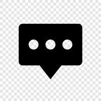 messaging, chatting, social media, online chatting icon svg