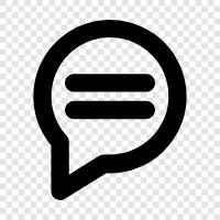 messaging, messaging app, talking, chatting icon svg