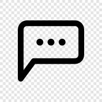 messaging, chatting, texting, chatting app icon svg