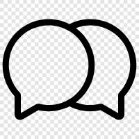 messaging, messaging app, social media, online chatting icon svg