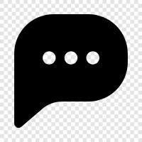 messaging, online chat, online messaging, online chatting icon svg