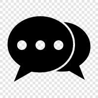 messaging, online, online chatting chat rooms, online chat icon svg