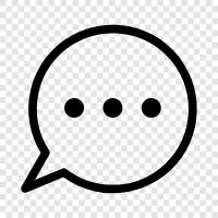 messaging, communication, social media, online chatting icon svg