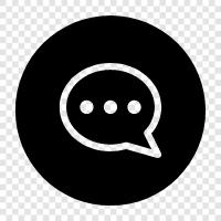 messaging, online chat, online messaging, chatbots icon svg