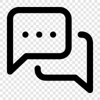 messenger, messaging, chatting, online chat icon svg