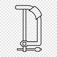 Metall, Klemme, Schrauben, Befestigungselemente symbol