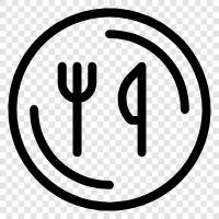 Metall, Cafeteria, Essen, Kochen symbol