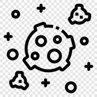 meteor, space rock, space debris, NEO icon svg