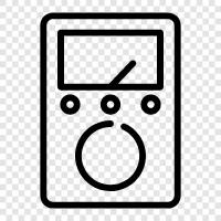 meter, voltmeter, ohmmeter, ammeter icon svg