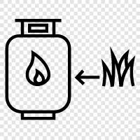 Methan, Fracking, Gas, Propan symbol