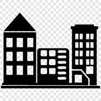 metropolis, municipality, settlement, downtown icon svg