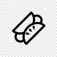 Mexican, food, restaurant, burrito icon svg