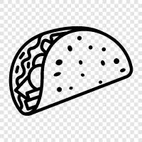 Mexican, food, restaurant, Taco icon svg