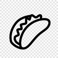 Mexican, tacos, burrito, food icon svg