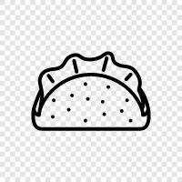 Mexican, food, restaurant, Taco icon svg