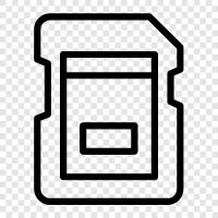 Micro SD Card, SDHC Card, SDXC Card, SD Card icon svg